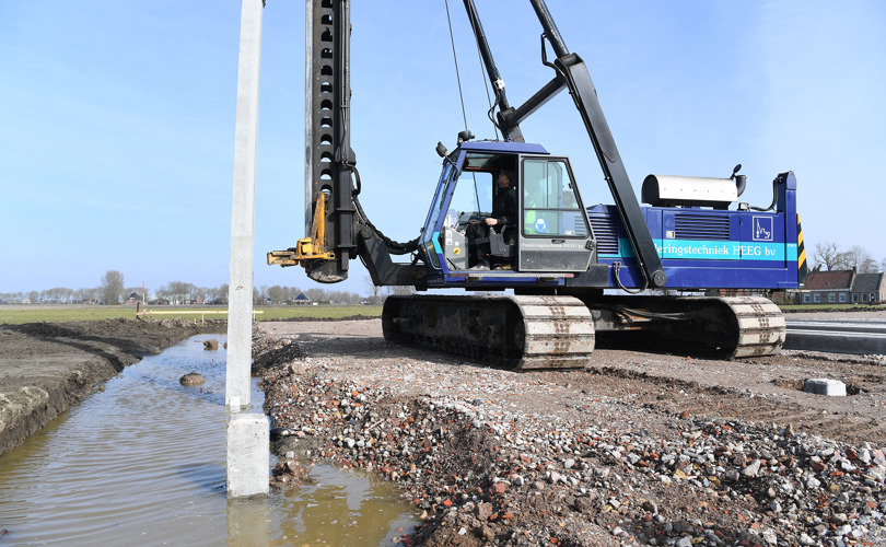 Prefab betonpalen fundering